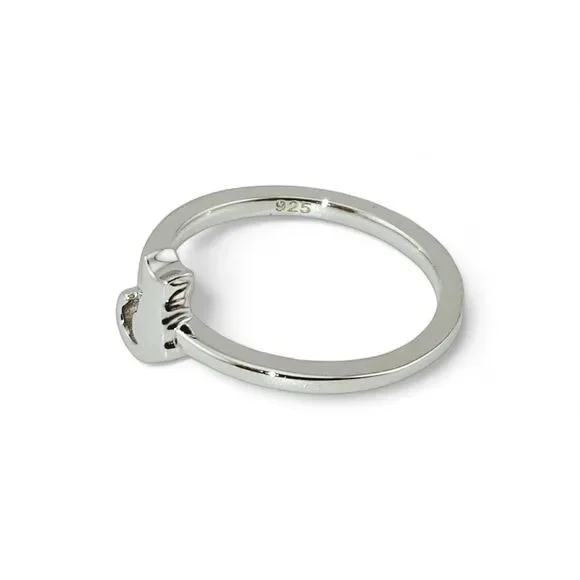 Sterling Silver 925 Plain Cat Ring - Picture 5 of 5